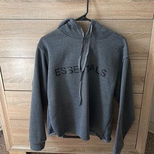 Essentials fear of god fleece hoodie.